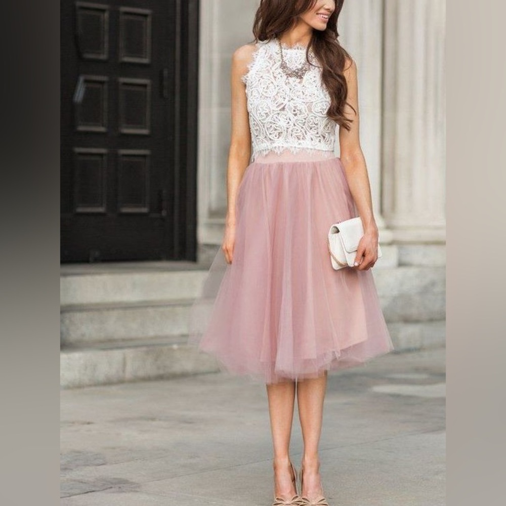 Double layer tulle midi full skirt NWT - Picture 5 of 9